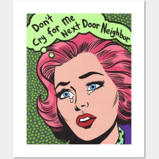 Don't Cry For Me Comic Girl Posters and Art